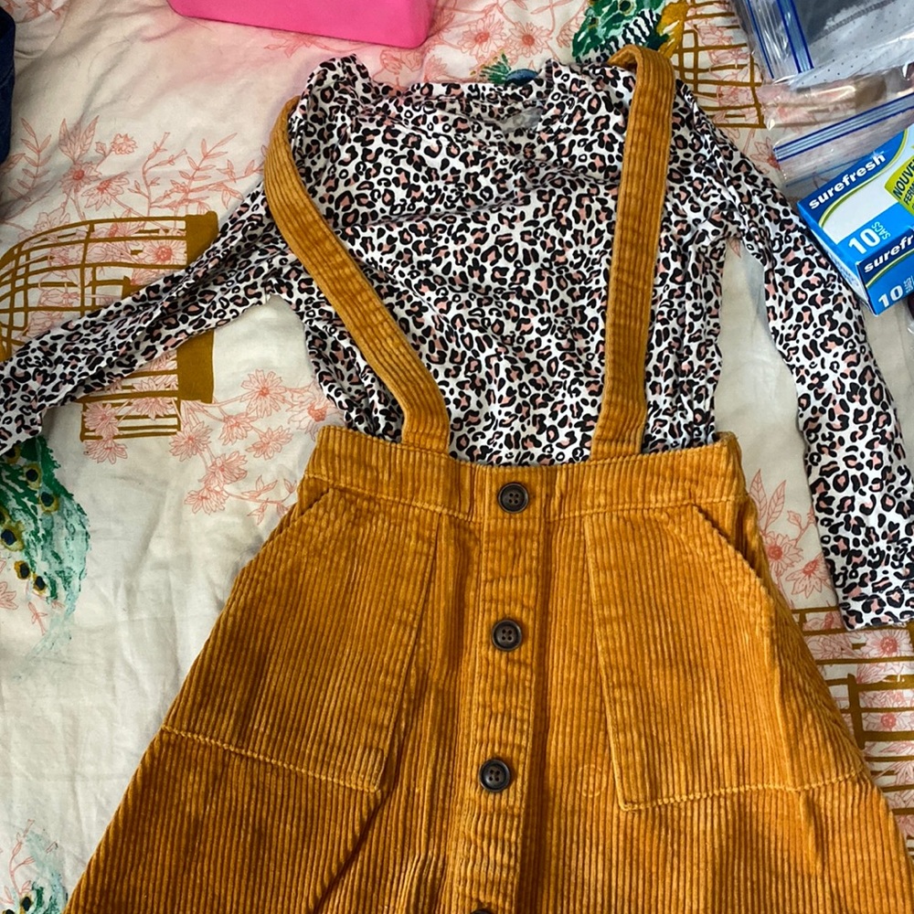 Art Class Pink Leopard Top with Jumper